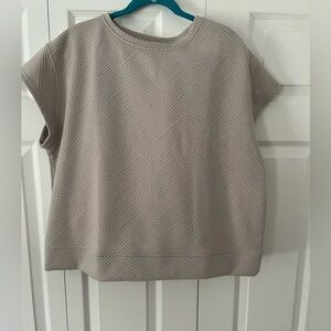 Women’s beige matching sweat set- SZ Small